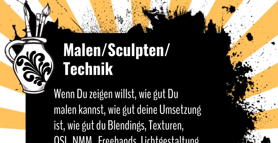 Blog: 2023-12-13 Teaser - Wettbewerbskategorie: Malen / Sculpten / Technik
